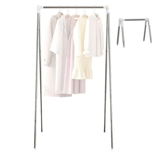 Tendedero de ropa de viaje, estante de viaje para lavandería interior o exterior, gran capacidad de carga para dormitorio, armario, balcón y sala de estar