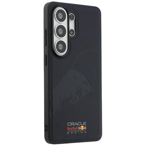 Image of CG MOBILE REDBULL Racing [Official Licensed], Protective Case Designed for Galaxy S26 Ultra (2026) | Magnetic Charging Compatible| Meshed PU Leather Case with Debossed Bull - Navy