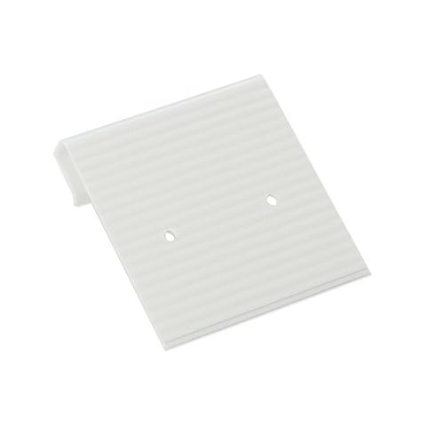 JewelrySupply Hanging Earring Card White Ribbed 1"x1" (Package of 100) Cover