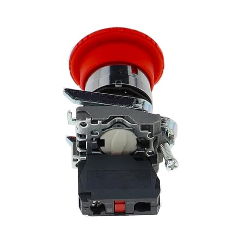 Bouton d'arrêt d'urgence mécanique compatible XB4-BS542 commande coup de poing 1NC - 6