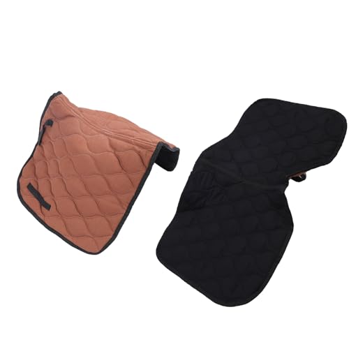 Vvikizy Almohadilla de Silla de Montar Profesional Transpirable para Caballos Equipo de Equitación de Entrenamiento Cómodo y Duradero para Saltar, Tela de Taladro de un Hilo, 38.58 X 22.44 Pulgadas