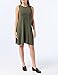 Amazon Essentials Women's Tank Swing Dress, Dark Olive, XL