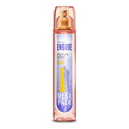 Image of Engage Perfume Spray W6 For Women, Spicy and Floral, Skin Friendly, 160 ml & W3 Perfume Spray For Women, Citrus and Floral, Skin Friendly, 120ml