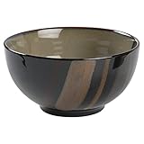 Sango Avanti Black Ice Cream Dish, Stoneware, 20 Ounce