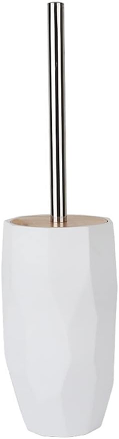 Toilet Brush Toilet Brush Holder Household Floor-Standing Toilet Cleaning Brush with Cover 360° No Dead end Toilet Bowl Brush Replaceable Brushs Set Cleaning Brush(Gris)