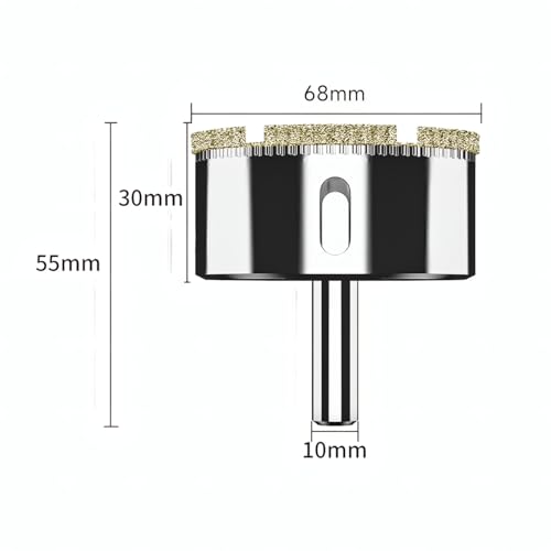 Juego de 10 brocas de sierra diamantada 13 mm miniatura 2