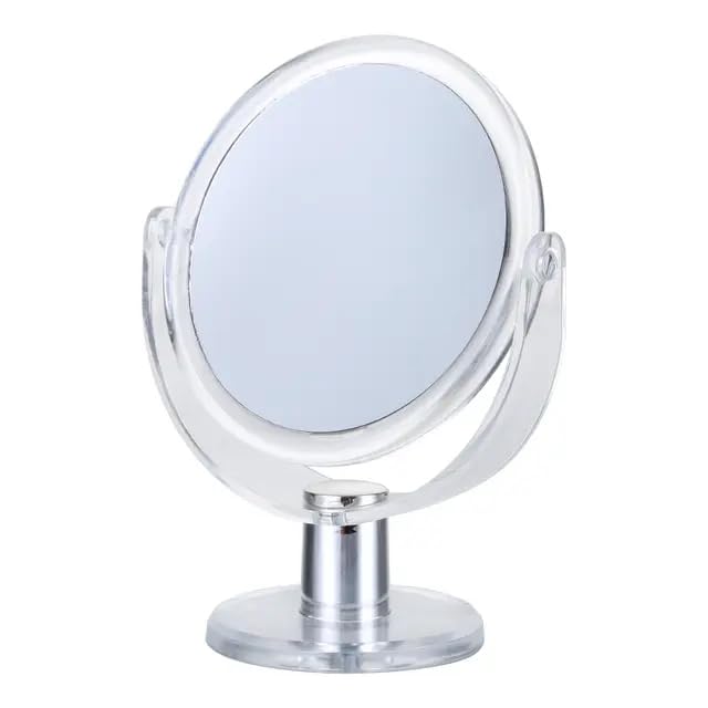 Makeup Mirror Round Tabletop Vanity Mirror with Stand (MULTICOLOR)-image-29