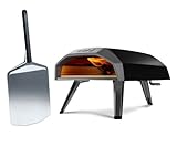Ooni Koda 12 Gas Pizza Oven & Peel Bundle – 28mbar Propane Outdoor Portable Oven For Stonebaked 12 Inch Pizzas in 60 Seconds, Includes 12' Pizza Peel and Gas Hose & Regulator