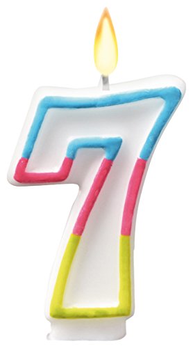 Susy Card 40012124 - Zahlenkerze '7', 9 centimeters