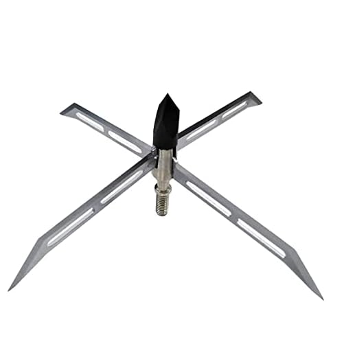 cqwsbsy Turkey Hunting Broadheads 150 Grain Fixed Blade Archery Arrowhead Stainless Steel Hunting Tips 6PK