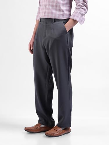 Image of The Indian Garage Co Men Loose Tapered Solid Mid-Rise Stretchable Gurkha Pants