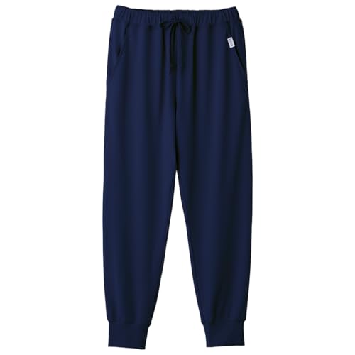 [ReD] 公式 レッド リカバリーウェア スリープ ユニセックス パジャマ 一般医療機器 バイタルテック ギフト 長袖 長ズボン (JP, アルファベット, L, ジョガーパンツ_ネイビー, ジョガーパンツ)