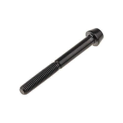 Image of Titanium Ti Bolt M5x9 16 18 20 25 30 35 40 45 50 55 60mm Tapered Head Screws Pack of 4 (M5x45mm, Black)