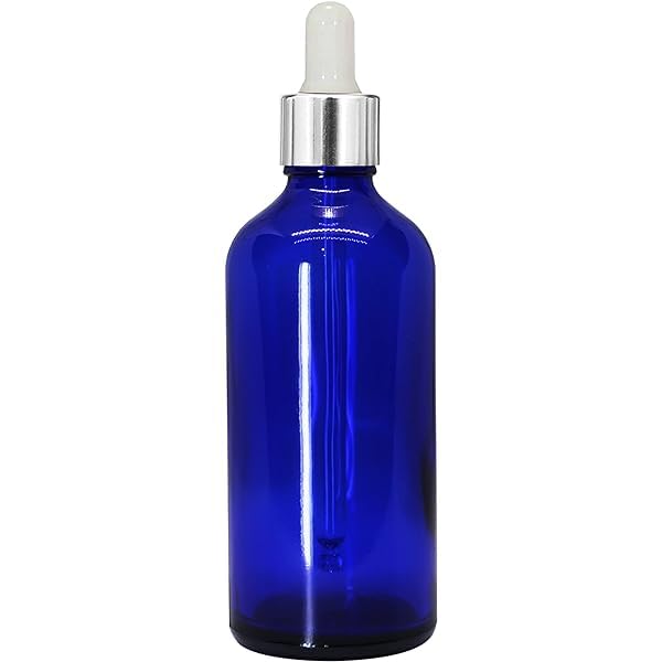 10ml - 12psc Blue Glass Bottle with Silver ring, White Silicone Teat, Dropper, and Plug for Essential Oils, DIY skin care, Multipurpose Bottle for Home and Travel Purposes-image-48