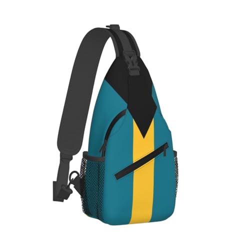 ASYG Bahamas Sling Bag Bahamas Flag Shoulder Bag Bahamas Crossbody Chest Daypack Casual Backpack Bag for Bahamian2
