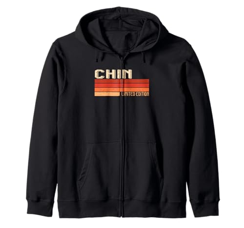 CHIN Name Personalized Idea Men Retro Vintage CHIN Zip Hoodie