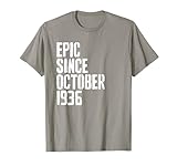 Photo Gallery awesome since october 1936 88th birthday retro maglietta Photo Gallery awesome since october 1936 88th birthday retro maglietta