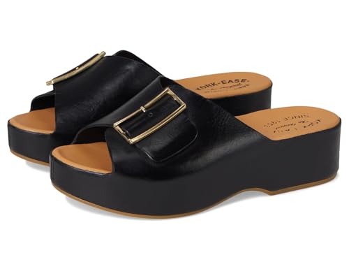 KORK-EASE Women's York Slide Sandal, Black, 10(M)