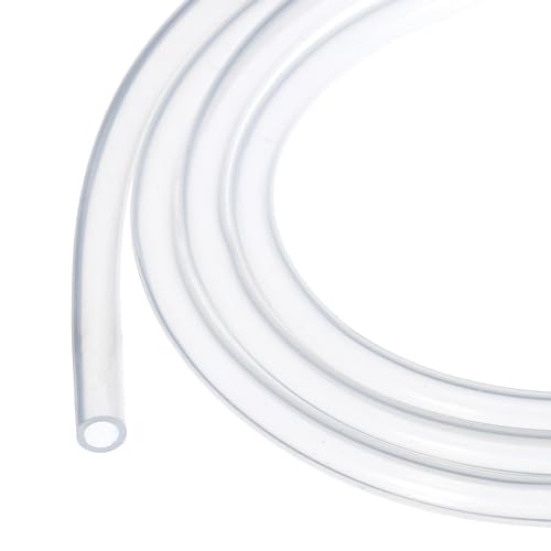 Image of 3.3ft 1 /4 inch ID x 5 /16 inch OD Silicone Tubing Clear 6mm x 8mm Industrial Plastic Tubing Pure Silicone Hoses for Pump Siphoning Draining Irrigation Brewing