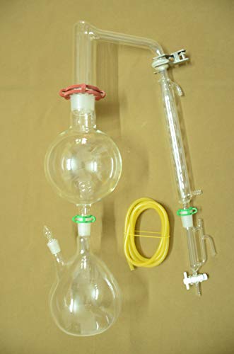 Essential Oil steam Distillation kit,Allihn Condenser,Includes All The Clamps