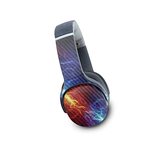 Image of MightySkins Carbon Fiber Skin Compatible with Skullcandy Crusher Evo Wireless - Color Lightning | Protective, Durable Textured Carbon Fiber Finish | Easy to Apply