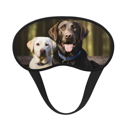 ラブラドール睡眠マスク 横向き寝用 遮光ナイトマスク 睡眠用アイマスク レディース メンズ アイカバー ソフトで快適なアイシェード 旅行 昼寝