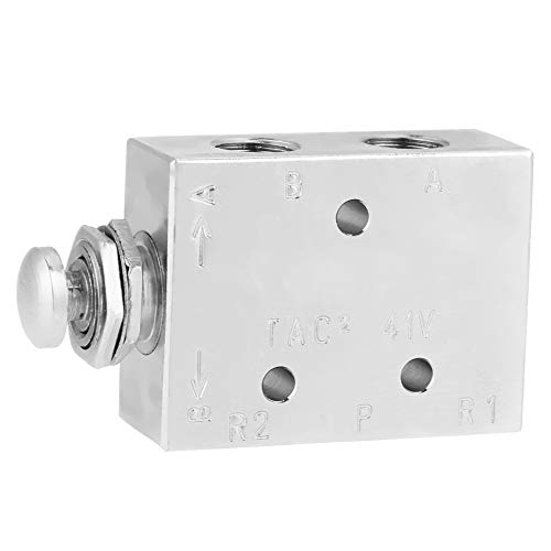 Tac2-41P 2 Position 3 Way Toggle Valve, Air Pneumatic Knob, Air Control On/Off Toggle Valve, Metal For Cnc Machine Industrial Use #TOP5