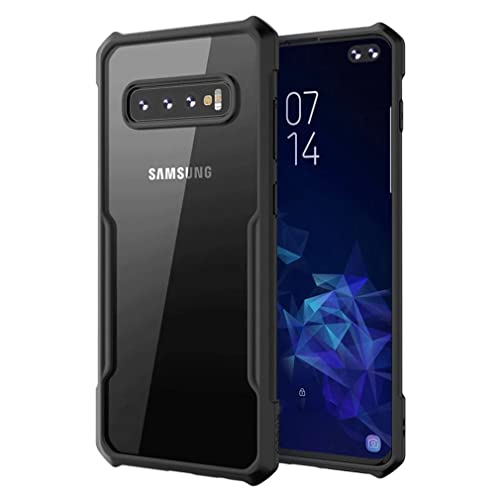Image of RIGGEAR Xundd Back Cover Case for Samsung Galaxy S10 Plus / S10+ (Armor | PC and TPU | Clear Black)