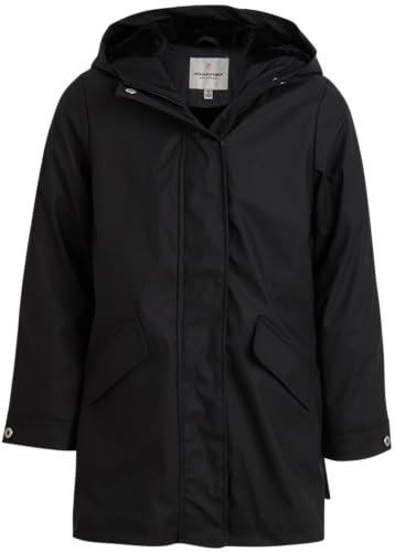 URBAN REPUBLIC Girls Rain Jacket - Sherpa Fur Lined Raincoat for Girls Full Zip Up Hooded Rain Jacket (Size: 7-16)