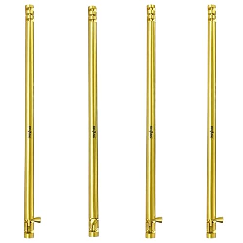 Image of inchBRASK inch Brass Tower Bolt Xylo Heavy - Golden Satin Finish with Screws | Door Latch - Chitkani for Doors & Windows | Xylo Heavy Tower Bolts | Kundi /Chitakni /Latch /Chitkini (36 Inches, 4, Piece)