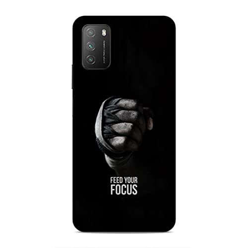 Image of Printed Mobile Back Hard Case Cover for Xiaomi Poco X3 | Feed Your Focus, Black Love, Motivation Theme-70