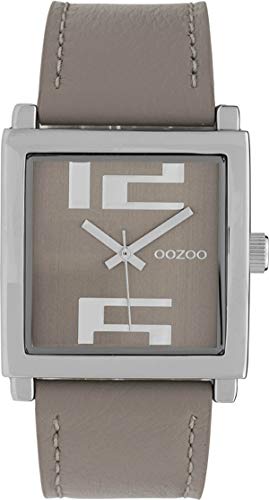 Preisvergleich Produktbild Oozoo Damenuhr mit Lederband 34 MM Taupe / Taupe C9735