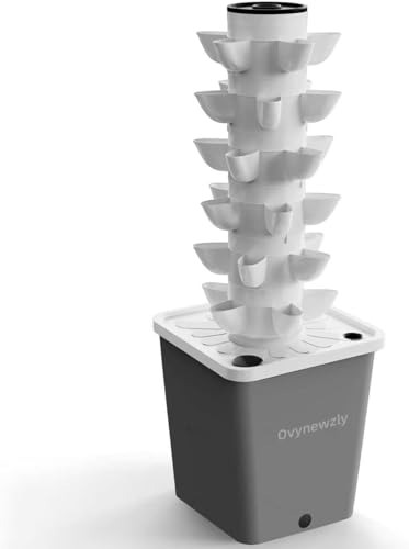Hydroponics Tower Indoor Growing System 30-Plant Vertical Garden Planter Indoor Smart Garden Kit with Pump