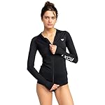 Roxy Women's Essentials Long Sleeve Zipped Rashguard - Image 2