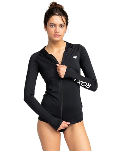 Roxy Women's Zip-up Hooded Rashguard – UPF 50+, Surf, Hiking, Volley, Workout, Yoga, Quick-Dry Shirt2