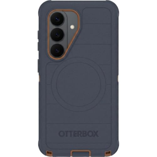 Image of OtterBox Samsung Galaxy S26 (Only) - Defender Series Case - Navy Canyon (Blue & Orange) - Tough - Rugged & Durable - Samsung Galaxy Phone Case with Magnets