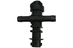 TeeJet Double Hose Barb Nozzle Body with Diaphragm Check Valve