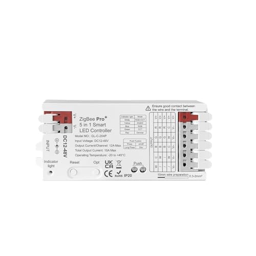 Contrôleur de bande lumineuse cinq en un GL-C-301P avec câblage simple et signal stable 2.4G