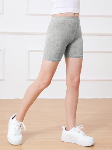 Resinta Pacote com 12 shorts de bicicleta para meninas, shorts infantis para meninas, shorts de danç