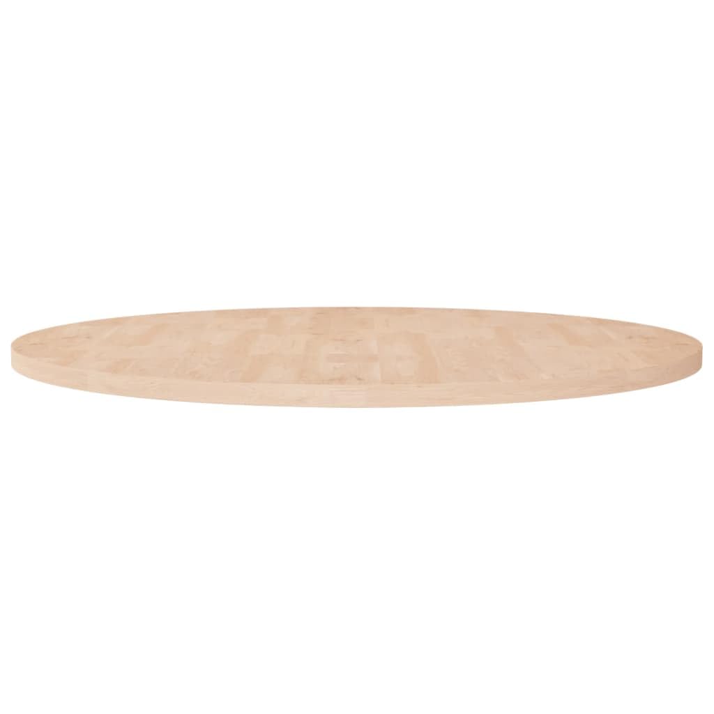 vidaXL Solid Oak Wood Round Table Top Ø90x2.5 cm Untreated - Dining, Coffee, Bedside Tables - Customizable Finish - Rustic Charm — image 1