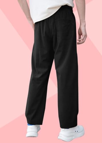 Image of Men's Self Design Corduroy Track Pants - Mid Rise, Flexi Waist, Ankle Length