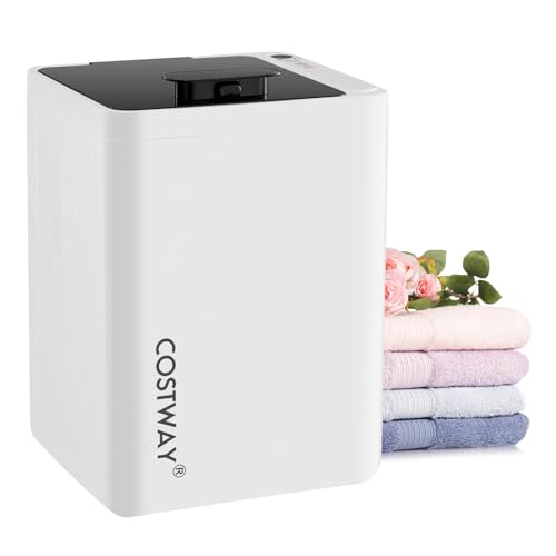 COSTWAY 23L Calentador de Toallas, Temporizador de Calefaccion de 0-90 min Apagado Automático y Pantalla LED, Cubo Calentador para Toallas hasta 125℃, 32 x 28 x 44 cm
