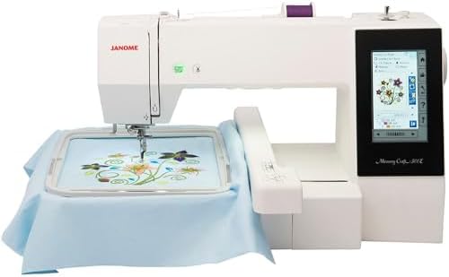 Janome Memory Craft 500E Limited Edition Embroidery Machine with FREE Bundle