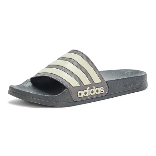 adidas Adilette - Sandalias deportivas unisex para adultos, Carbón/Gris masilla/Carbono, 9 US Women/8 US Men