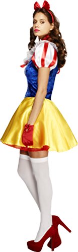 Fever Damen Märchen Kostüm, Kleid, Unterrock, Haarreifen und Halsband, Größe: M, 30195, Blau – Bild 4