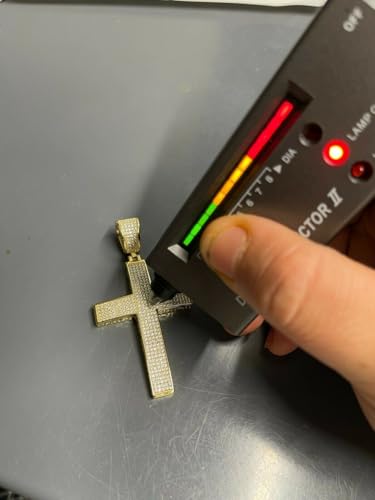 Gold Moissanite Cross Pendant for Men – 2.53ct D Color VVS Stones – 14K Gold Vermeil over Solid 925 Sterling Silver – Large 2.5" Iced Out Cross – Handmade – GRA Certified – Diamond Tester Pass – Heavy 20g3