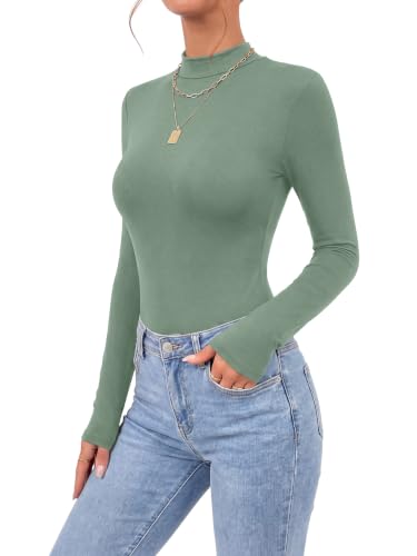 Image of OPOIPIN Women's Long Sleeve Basic Bodysuit