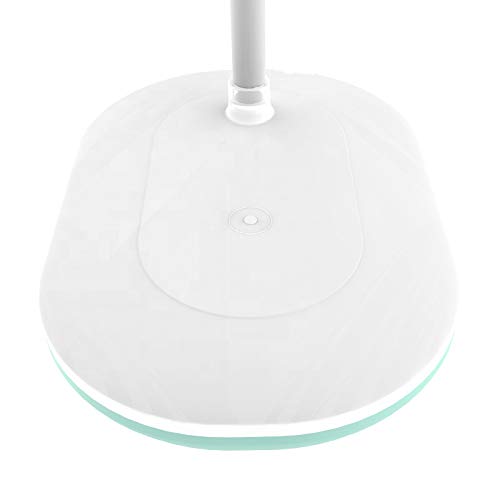 Image of IDOLESHOP Flexible Rechargeable LED Touch On /Off Switch Oval Study Table Lamp (White)