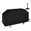 i COVER 36 inch Griddle Cover for Blackstone, 600D Heavy Duty Waterproof Canvas Flat Top Gas Grill Covers for 36" Grills 1554 1825 for Weber 36” Griddles Camp Chef 600 with Support Pole
