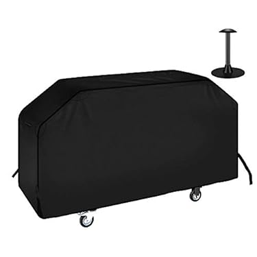 AMAZON - i COVER 36 inch Griddle Cover for Blackstone, 600D Heavy Duty Waterproof Canvas Flat Top Gas Grill Cover for Blackstone 36″ Griddle Cooking Station 1554 1825 for Camp Chef 600 with Support Pole